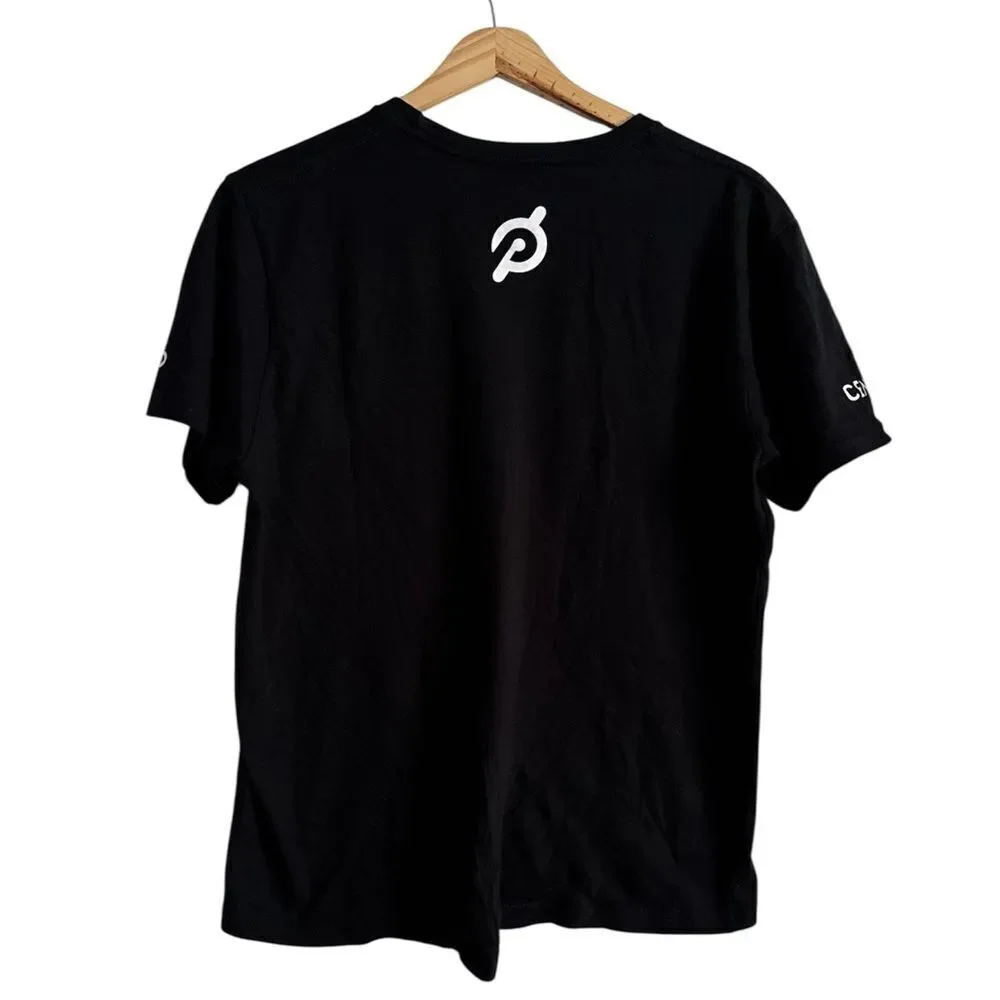 Peloton Black Short Sleeve Tees Athletic Lifestyle EUC